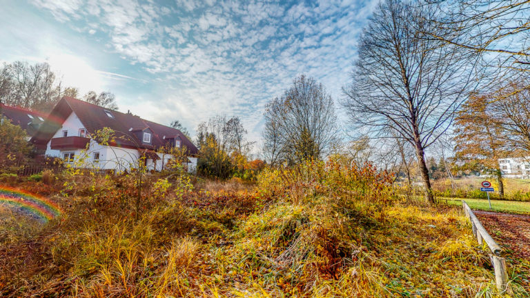 Grundstück Blick von Osten
