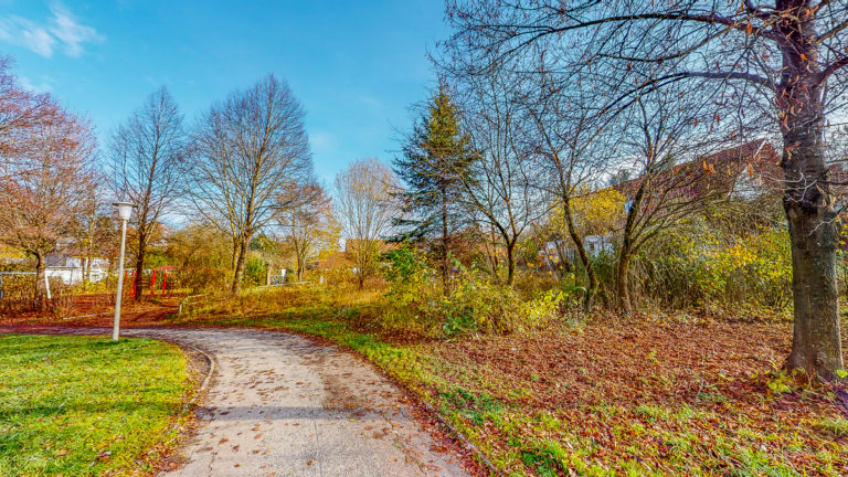 Grundstück Blick von Westen