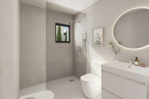 Dusche und WC