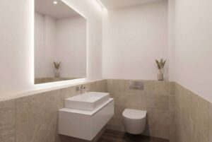 WC oben