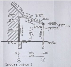Terrasse Schnitt