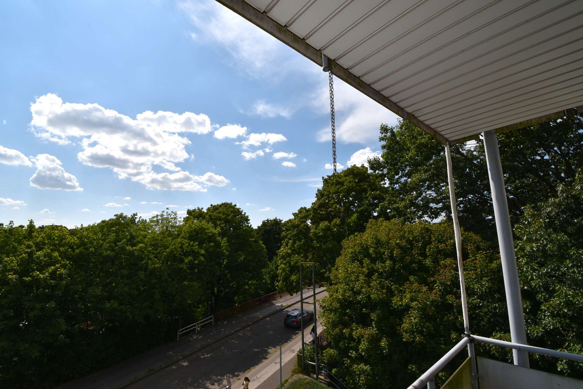 Blick vom Balkon