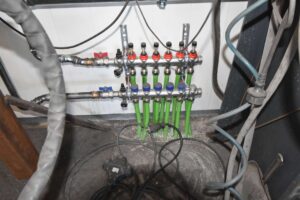 Verteilung Fußbodenheizung