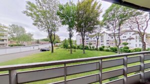 Blick vom Balkon